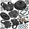 hopsupRC RC Front & Rear Metal Diff Boost Box Upgrades Parts for 1/10 Granite/Senton/Vorteks/Big Rock 4X4 V3 3S BLX (MEGA 550),1/8 Typhon/Vendetta/Infraction 4WD 3S BLX(MEGA 550).Black(ARA210007) view 1