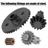 hopsupRC RC Front & Rear Metal Diff Boost Box Upgrades Parts for 1/10 Granite/Senton/Vorteks/Big Rock 4X4 V3 3S BLX (MEGA 550),1/8 Typhon/Vendetta/Infraction 4WD 3S BLX(MEGA 550).Black(ARA210007) view 4