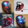 fehfuek Iron-mans Helmet Electronic MarK 5 Helmet Silver Voice Control/Sensing/Remote Control Open/Close with Sounds & LED Eyes Light Up Super Hero Movie 1:1 model Prop., Large view 3