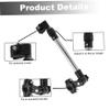 1PC Umbrella Holder for Stroller Bike Umbrella Clamp 360 Adjustable Retractable Umbrella Holder Stainless Steel Stand Pram Umbrella Holder for Wheelchair Fishing Golf Trolley view 4