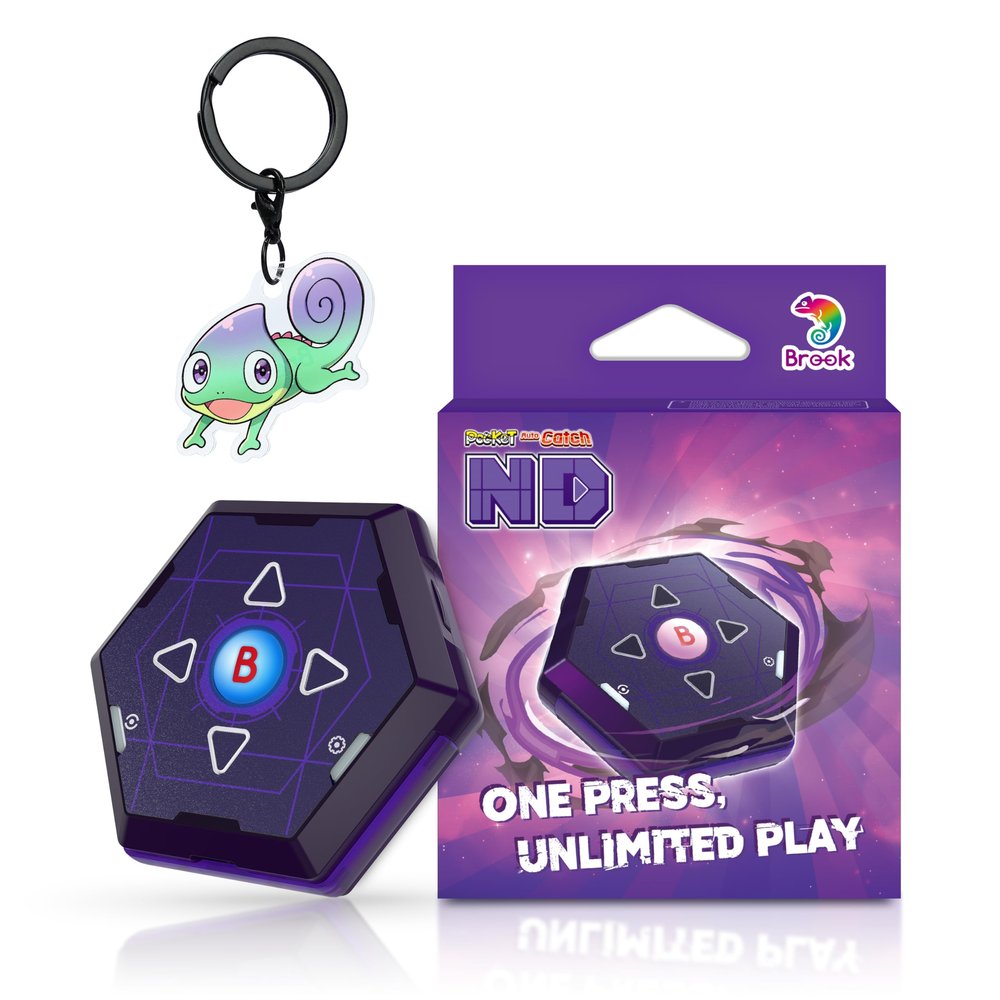 Brook Auto Catch ND  Effortless Auto Catcher for Seniors & Kids | Hyper Tap for Instant Pocket Monster Play | Compact and Hands-FreeExclusive Version