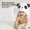 KeaBabies Hooded Baby Towel for Newborn - Viscose Derived from Bamboo Large Baby Bath Towels with Hood for Boys, Girls, Toddler, Extra Absorbent & Soft Newborn Bath Essentials (Panda, Regular) view 3