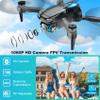 Drone with Camera, 1080P HD FPV Foldable Drone for Kids Adults Beginners, Brushless Motor RC Quadcopter with Stable Hover, Gestures Selfie, Waypoint Fly, 3D Flips, One Key Start, 2 Batteries view 2