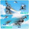 Drone with Camera, 1080P HD FPV Foldable Drone for Kids Adults Beginners, Brushless Motor RC Quadcopter with Stable Hover, Gestures Selfie, Waypoint Fly, 3D Flips, One Key Start, 2 Batteries view 3