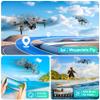 Drone with Camera, 1080P HD FPV Foldable Drone for Kids Adults Beginners, Brushless Motor RC Quadcopter with Stable Hover, Gestures Selfie, Waypoint Fly, 3D Flips, One Key Start, 2 Batteries view 4