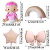 SAMOKA Baby Girl Balloon,5 PCS 19-37 Inch Baby Balloon,Baby Shower Balloons view 2