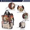 Jihqo Diaper Bag Backpack Space Dog Travel Diaper Bags for Women, 10L Functional Baby Changing Bag with Insulted Pockets, Stroller Straps view 2