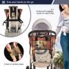 Jihqo Diaper Bag Backpack Space Dog Travel Diaper Bags for Women, 10L Functional Baby Changing Bag with Insulted Pockets, Stroller Straps view 4