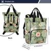 Jihqo Diaper Bag Backpack Spring Birds Floral Travel Diaper Bags for Women, 10L Functional Baby Changing Bag with Insulted Pockets, Stroller Straps view 3