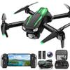 Drone with Camera, 1080P HD FPV Foldable Drone for Kids Adults Beginners, Brushless Motor RC Quadcopter with Stable Hover, Gestures Selfie, Waypoint Fly, 3D Flips, One Key Start, 2 Batteries view 1