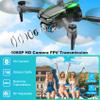 Drone with Camera, 1080P HD FPV Foldable Drone for Kids Adults Beginners, Brushless Motor RC Quadcopter with Stable Hover, Gestures Selfie, Waypoint Fly, 3D Flips, One Key Start, 2 Batteries view 2