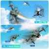 Drone with Camera, 1080P HD FPV Foldable Drone for Kids Adults Beginners, Brushless Motor RC Quadcopter with Stable Hover, Gestures Selfie, Waypoint Fly, 3D Flips, One Key Start, 2 Batteries view 3