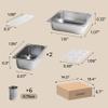 AVDAR Kitchen Playset Accessories, Using with Mud Kitchen Set (Wooden Frame Not Include) view 2