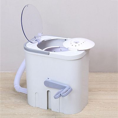 Mini Laundry Washer Manual Hand Clothes Washer With Drain Hose 11x15x15in Single Tub Laundry Washer Portable Washing Machine For Apartment RV Dorm