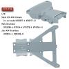 RCMYou RC Aluminum Front Rear Bulkhead Upgrades Part for 1/10 Slash LCG 4X4 Ultimate,Rally Brushless,Alloy Front Bulkhead Rear Bulkhead Hop Ups,Titanium view 2