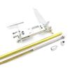 RC Boat 4.76mm 3/16" 520mm Flexible Shaft Cable Strut Mount Holder 110mm Rudder Kit for RC Boat Marine Speed Mono CAT(Left Hand) view 2