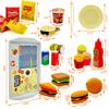 Pretend Play Kitchen Mini Foods Set for Kids Hamburger Fries Noodles Drink with Tray Playset,Play House Kitchen Accessories Role Toys Birthday Gifts for Boys Girls 3 4 5 Yrs (31Pcs Hamburger Chips) view 3