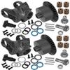 RCMYou RC Front & Rear Diff & Diff Cover Case Upgrades Part for 1/10 Big Rock Vorteks Granite Senton 3S BLX 1/8 Infraction Typhon Vendetta 3S BLX,Differential & Diff Cover Case,Black view 1