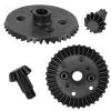 RCMYou RC Front & Rear Diff & Diff Cover Case Upgrades Part for 1/10 Big Rock Vorteks Granite Senton 3S BLX 1/8 Infraction Typhon Vendetta 3S BLX,Differential & Diff Cover Case,Black view 4