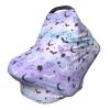 Halloween Bat Car Seat Covers Baby Multi-Use Moon Star Car Seat Canopy Carrier Cover, Breathable Breastfeeding Cover Boys & Girls view 1