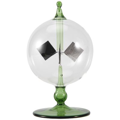 Beuiouer Green Solar Power Radiometer Crookes Solar Vanes Windmill Home Desk Decoration