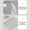 Biniveil Baby Bottle Drying Rack, Dustproof Baby Bottle Storage with Lid & Removable Drain Tray, Baby Bottle Organizer, Baby Bottle Dryer Holder, Reusable Bottle Rack Holder for Baby, White view 3