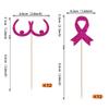24 Pack Breast Cancer Awareness Cupcake Toppers Glitter Ribbon Fight Beliveve Hope Cupcake Picks Believe Hope Pink Ribbon Cupcake Decorations Party Supplies Pink view 2