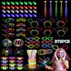 275 PCS Glow in the Dark Party Supplies for Kids Adults, Light Up Party Favors, Glow Sticks Bulk Party Pack Bracelets Finger Lights Glasses Headband LED Light Hair Wedding Birthday New Year Halloween view 1