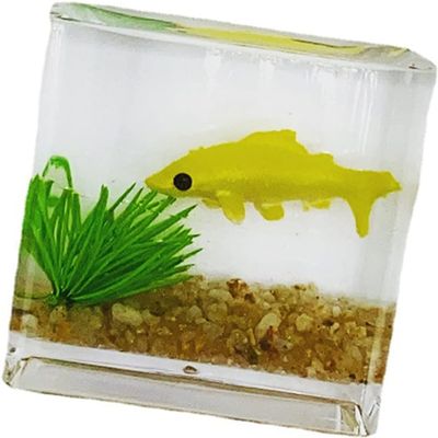 1Pcs Random Color,Fish Tank Toy Miniature Ornaments Resin Dollhouse Fish Tank Scene Accessories for  Dollhouse Accessories