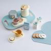EERKEOD Tea Party Set for Kids Wooden Tea Sets for Toddler Girl Toys Pretend Play for Little Girls Kitchen Play Food Accessories Sets Wooden Educational Toys Gifts with Silicone view 3