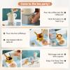 EERKEOD Tea Party Set for Kids Wooden Tea Sets for Toddler Girl Toys Pretend Play for Little Girls Kitchen Play Food Accessories Sets Wooden Educational Toys Gifts with Silicone view 4