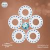 blinger Shimmer Crystal Refill Pack  as seen on Shark Tank | 5 Discs  75 Precision-Cut Glass Crystals | Hair-Safe Accessories | Styling Tool not included | Aquamarine AB 5 mm view 3