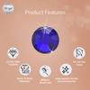 blinger Shimmer Crystal Refill Pack  as seen on Shark Tank | 5 Discs  75 Precision-Cut Glass Crystals | Hair-Safe Accessories | Styling Tool Not Included| Cobalt 5 mm view 2