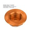 4Pcs RC Hub Nut, 17mm Aluminium Alloy RC Car Wheel Accessory, Dust Proof Hub Nut for 1/8 RC Car Model (Orange) view 3