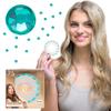 blinger Shimmer Crystal Refill Pack  as seen on Shark Tank | 5 Discs  75 Precision-Cut Glass Crystals | Hair-Safe Accessories | Styling Tool Not Included| Light Turquoise 4 mm view 1