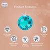 blinger Shimmer Crystal Refill Pack  as seen on Shark Tank | 5 Discs  75 Precision-Cut Glass Crystals | Hair-Safe Accessories | Styling Tool Not Included| Light Turquoise 4 mm view 2