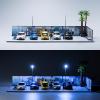 1/64 Diorama,Display Case for Hot Wheels,Hotwheels Storage Car Park with LED Lights,1/64 Model Car Display Case for 5 Parking Spaces. view 1