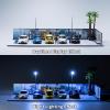 1/64 Diorama,Display Case for Hot Wheels,Hotwheels Storage Car Park with LED Lights,1/64 Model Car Display Case for 5 Parking Spaces. view 3
