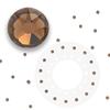 blinger Shimmer Crystal Refill Pack  as seen on Shark Tank | 5 Discs  75 Precision-Cut Glass Crystals | Hair-Safe Accessories | Styling Tool Not Included| Smokey Topaz 4 mm view 1