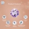 blinger Shimmer Crystal Refill Pack  as seen on Shark Tank | 5 Discs  75 Precision-Cut Glass Crystals | Hair-Safe Accessories | Styling Tool Not Included| Fairy Lilac 4 mm view 2