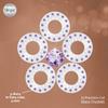 blinger Shimmer Crystal Refill Pack  as seen on Shark Tank | 5 Discs  75 Precision-Cut Glass Crystals | Hair-Safe Accessories | Styling Tool Not Included| Fairy Lilac 4 mm view 3
