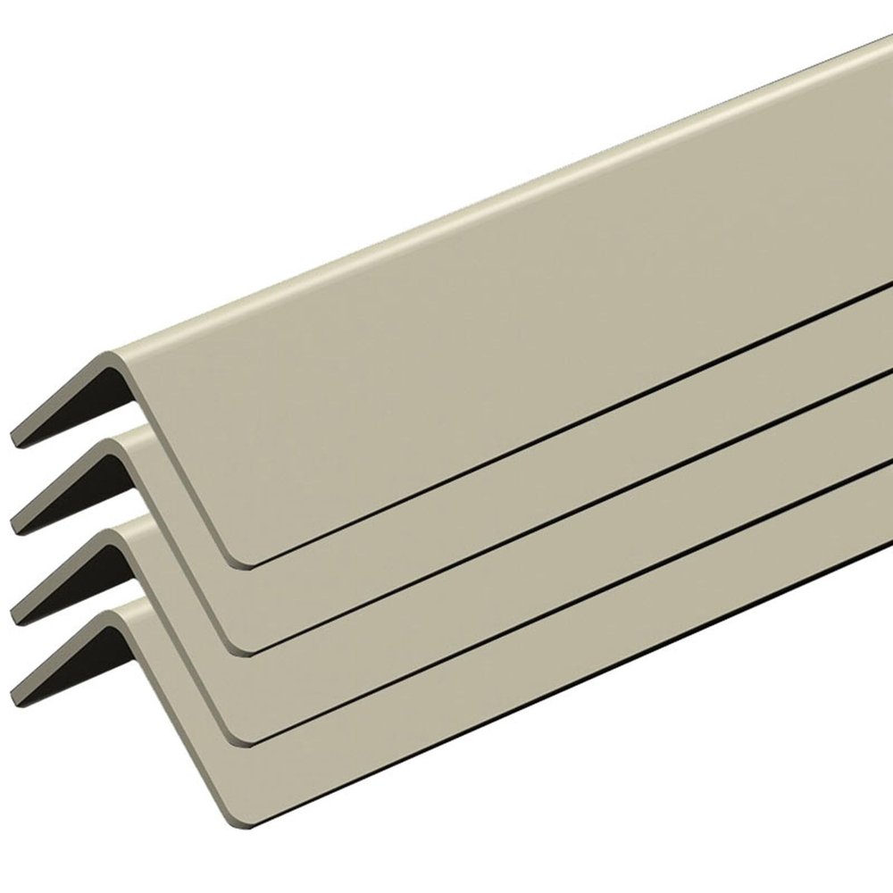 4 Pack Pvc Corner Guards for Walls, 20 32 36 48 60 64 " 72 In Self-adhesive Wall Furniture Edge Trim/ Window Sill Edging Strips/ Door Frame Walls Protector for Walls Prevent From Dramge(Beige,L 48inch