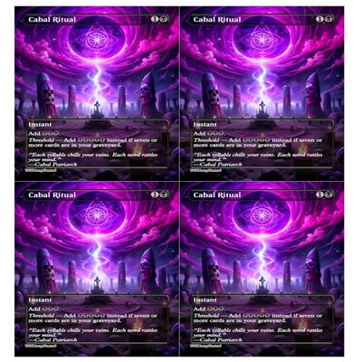 4x | Cabal Ritual | Anime | Full Art | Foil or Non-Foil (Foil)