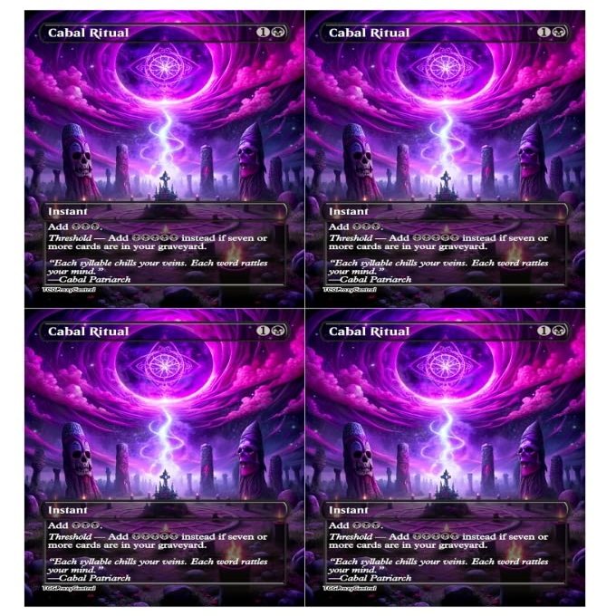 4x | Cabal Ritual | Anime | Full Art | Foil or Non-Foil (Foil)
