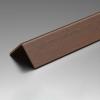Wall Corner Protectors Guards Beige Grey Blue Gold Brown 48 in, L Corner Moulding Wall Trim Peel Stick Angle Strips for Walls Scratch Prevent/Sill Dogs Cats Chew, PVC Edge Shield/Bumper(Brown,3 PCS view 1