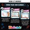Abacus Brands Pixicade! Turn Drawings Into Playable Video Games! | Doodle & Draw, Snap Play & Share Instant Video Games! | Mobile Video Game Maker and Creation Studio! view 3