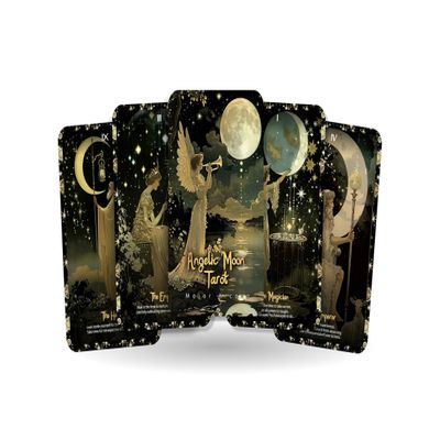 Angelic Moon Tarot - 22 Major Arcana - Opens The Door to intuitive Understanding and Spiritual Growth - Divination Tool - Major Arcana Cards