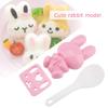 JTLB Model Sushi Rice, and Quick Onigiri for Kids, 3pcs Set for DIY Handicraft, Food - Grade PP Material (Pink) view 3