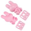 JTLB Model Sushi Rice, and Quick Onigiri for Kids, 3pcs Set for DIY Handicraft, Food - Grade PP Material (Pink) view 4