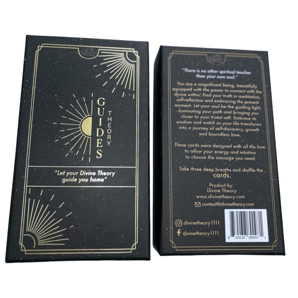 Divine Theory Oracle Cards Deck 55 Cards, Oracle Cards with Meaning on Them, Spirit Guides Oracle Cards